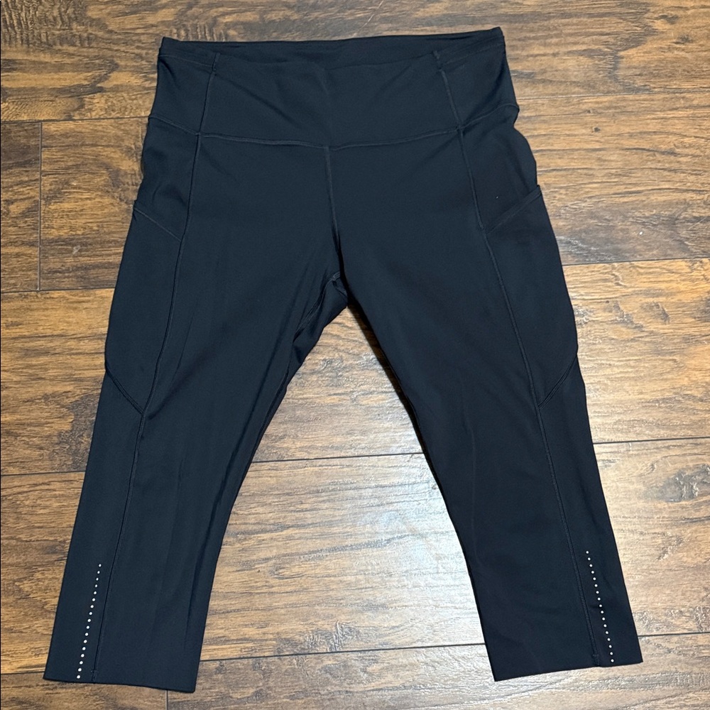 Lululemon Athletica Black High-Rise Capris